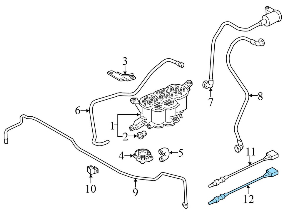 2008-2011 2013-2016 AUDI A5 QUATTRO - REAR O2 / Oxygen Sensor (Post CAT)