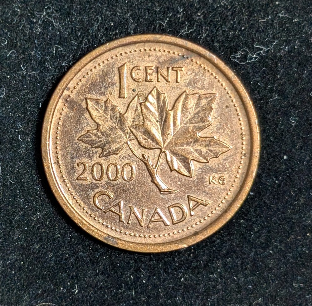 2000 Canada 1 Cent Circulated KM# 289 Brown