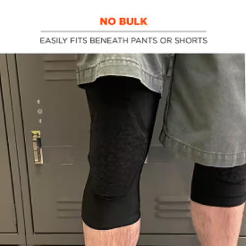 Proflex Black Padded Foam Soft Shell Knee Sleeves with Pull over Closure Lightwe