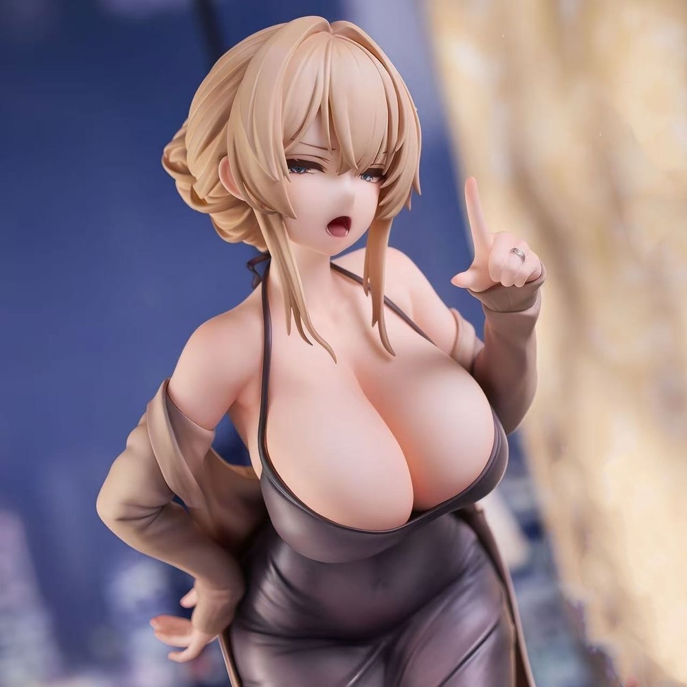 Sexy Anime Figure Eileen wearing pajamas Model Statue Deco Art Toy Collect