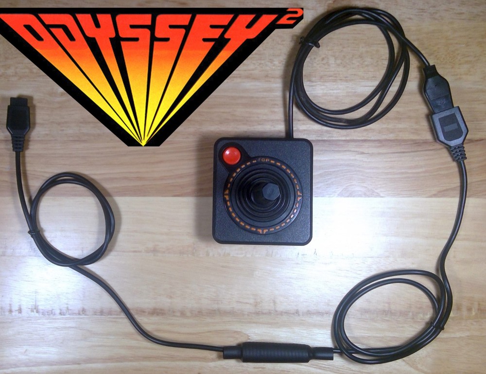 Magnavox Odyssey 2 Joystick Controller Adapter Cable for Atari 2600 Controllers