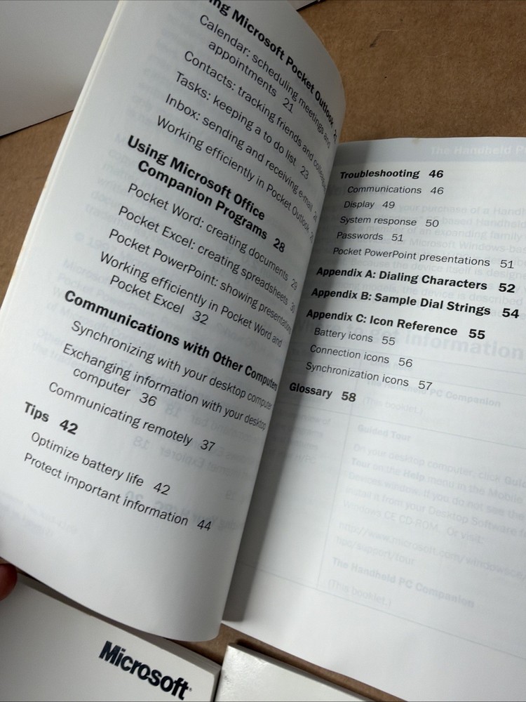 Microsoft Windows CE Handheld PC COA Disk Operating System Guide Manual Books