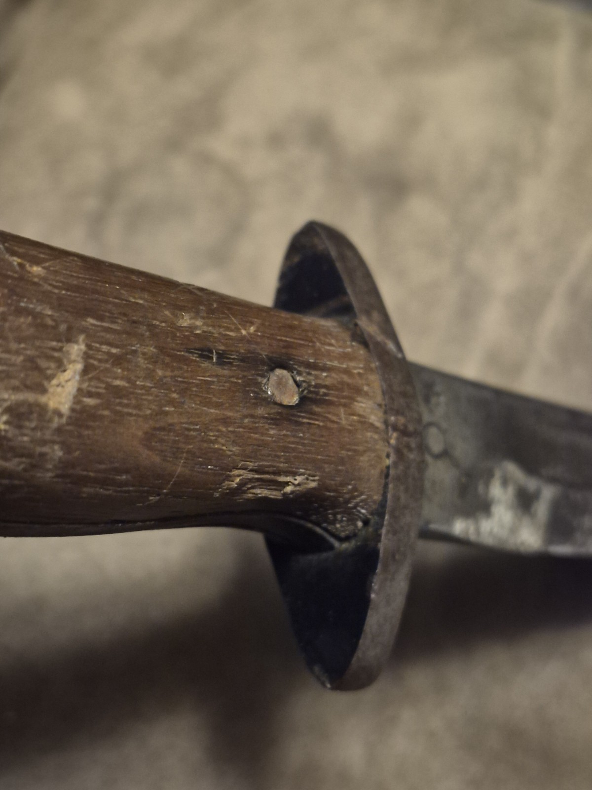 Antique Military Knife Remington 1917 WW1 Era with Leather Sheath Rare Find USA