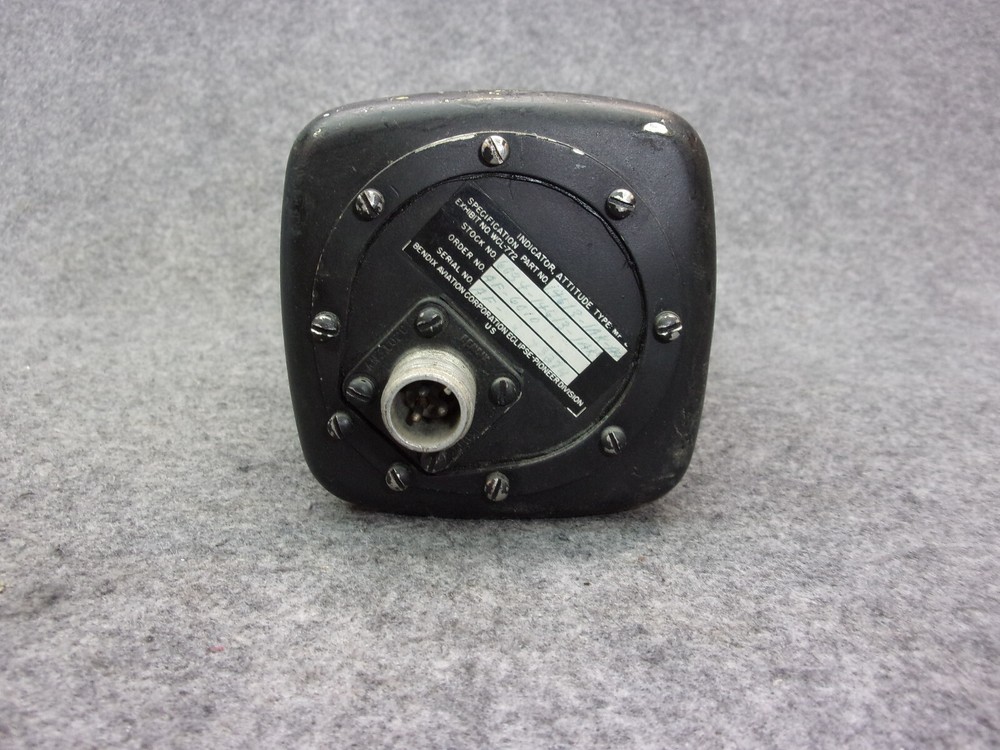 Bendix Type MF-2 Attitude Indicator P/N 14613-1AK-A4