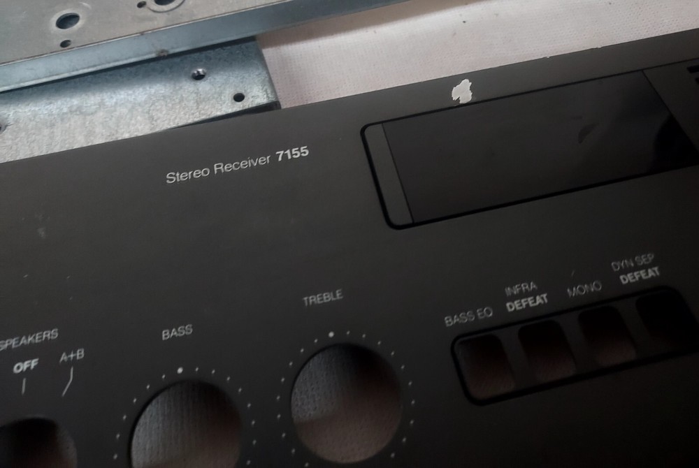 NAD 7155 Stereo Receiver Side, Back, and Front Panels