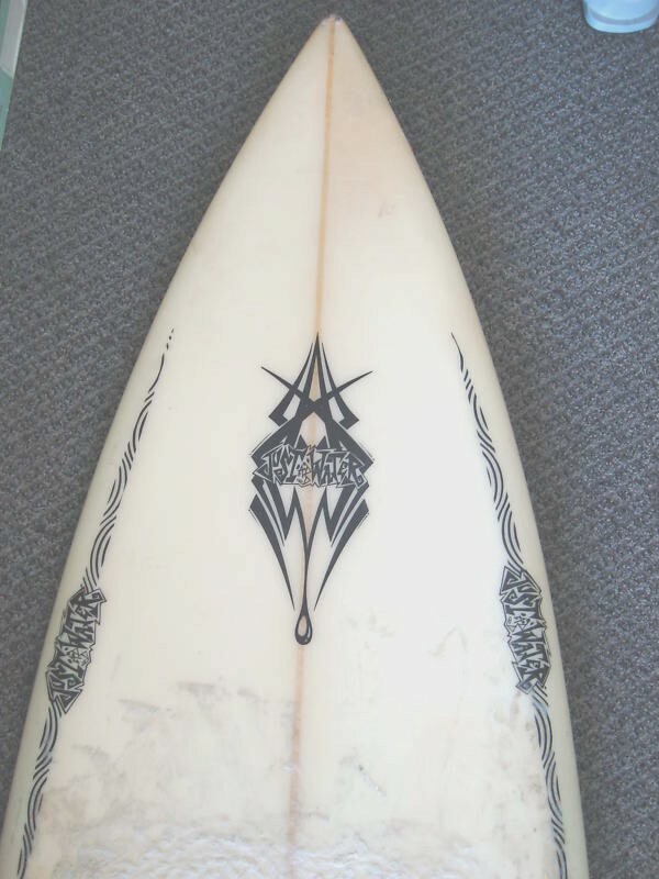 VINTAGE JUST WATER BIG SURFBOARD