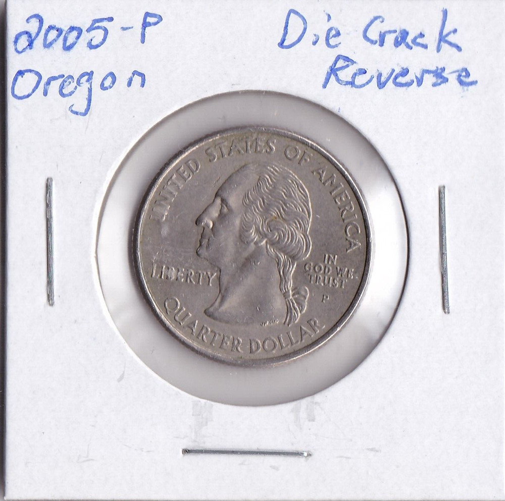 2005-P Oregon Die Crack Reverse