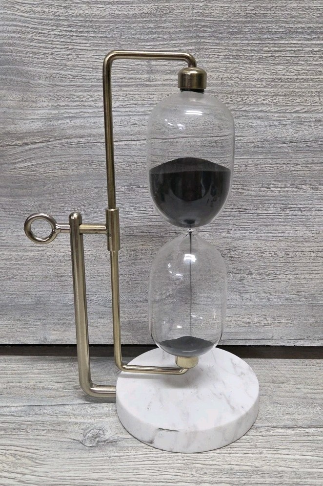 Hourglass Sand Timer with Marble Base B2
