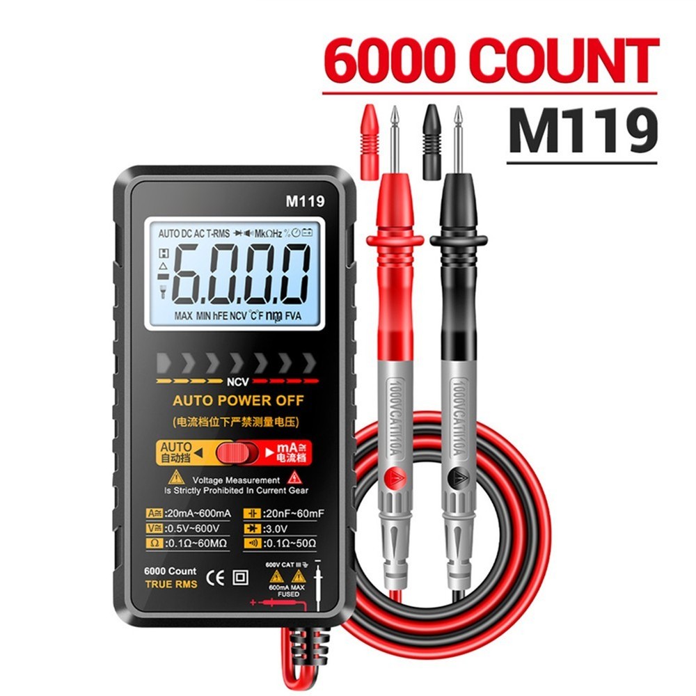 Essential M119 Digital Multimeter 6000 Count for Technicians and Students