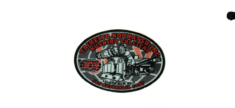 1 NICE  AUSTRALIA JOY COAL MINING STICKER # 838