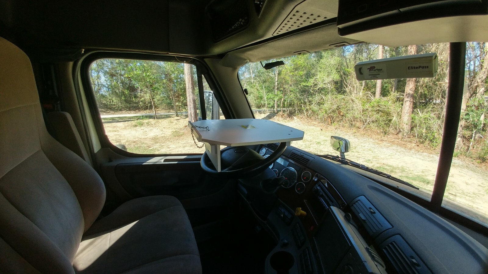 Big Rig Truck Steering Wheel Desk Table Laptop Meals Work Area *not for car*