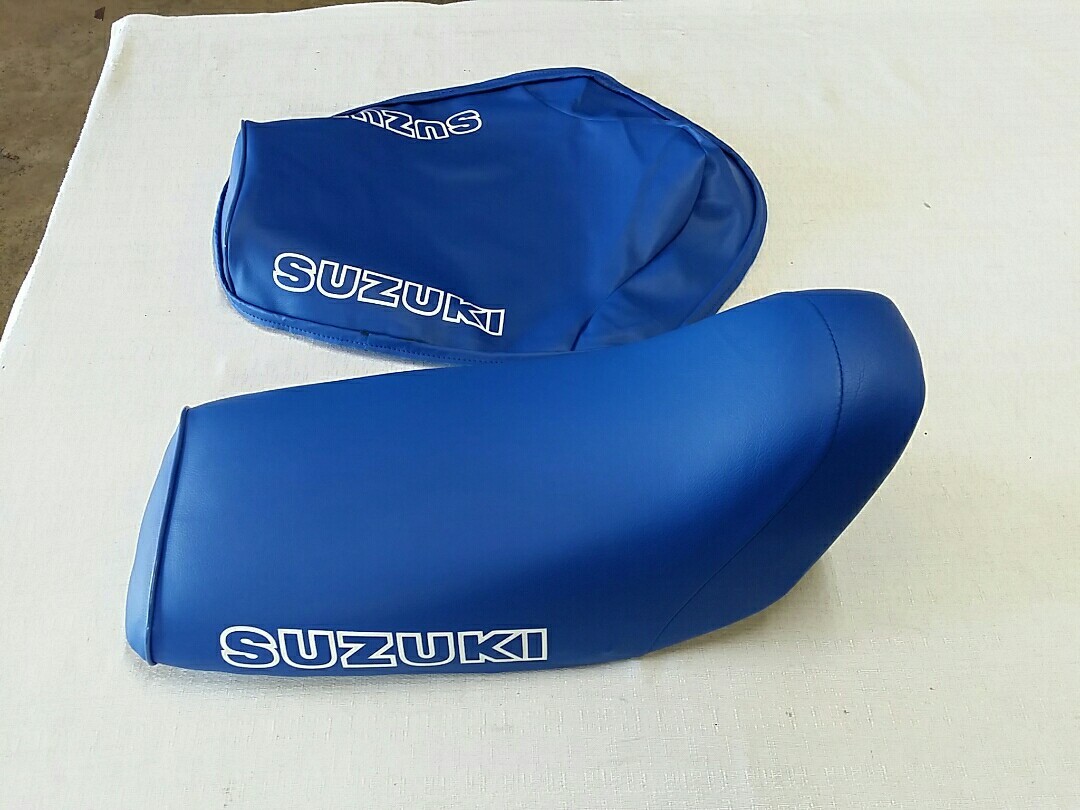 SUZUKI ALT50 LT50 SEAT COVER 1983 TO 1985 MODEL SEAT COVER BLUE**outline** (S53)