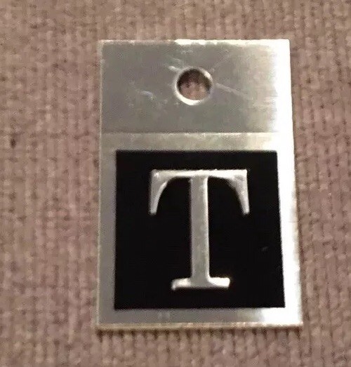 Samsonite Vintage Luggage Initial Tag - Initialgram Letter ONE LETTER