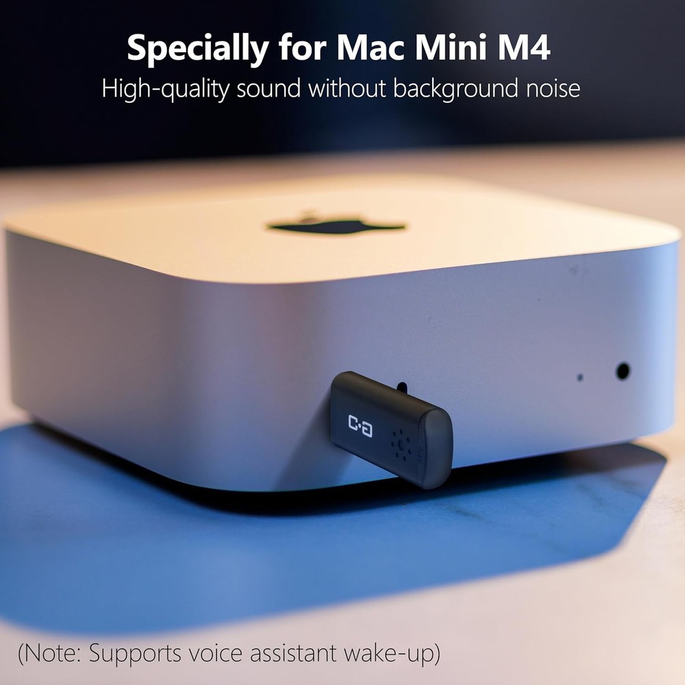 USB-C Mini Microphone for Mac M4/M4 Pro & MacBook Plug & Play US
