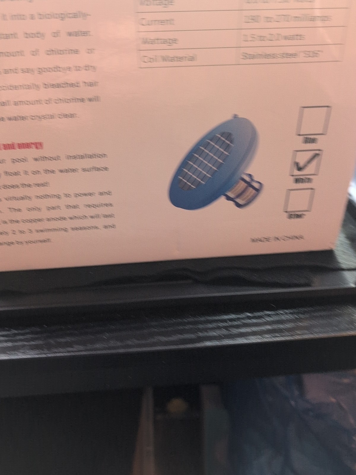 Solar Pool Ionizer Chlorine-Free Sun Shock & Water Purifier Up to 35,000 Gal