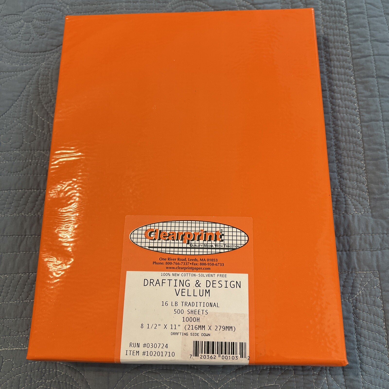 Clearprint Drafting & Design Vellum 16 LB 8.5 X 11  500 Sheets 1000H