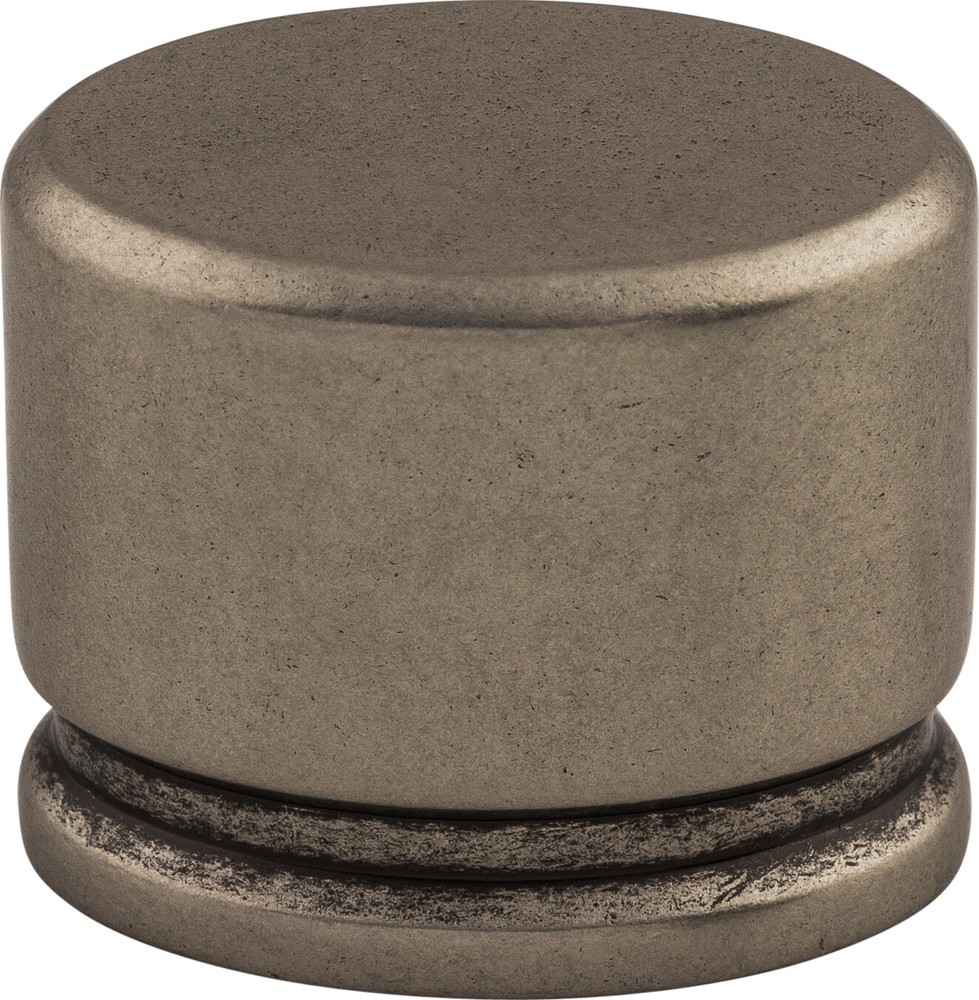 Top Knobs TK61PTA Oval Knob Large 1 3/8" Pewter Antique