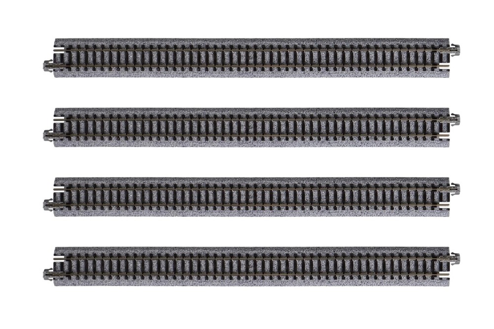 N Scale 9-3/4" Straight Model Train Track Section 4 Pack