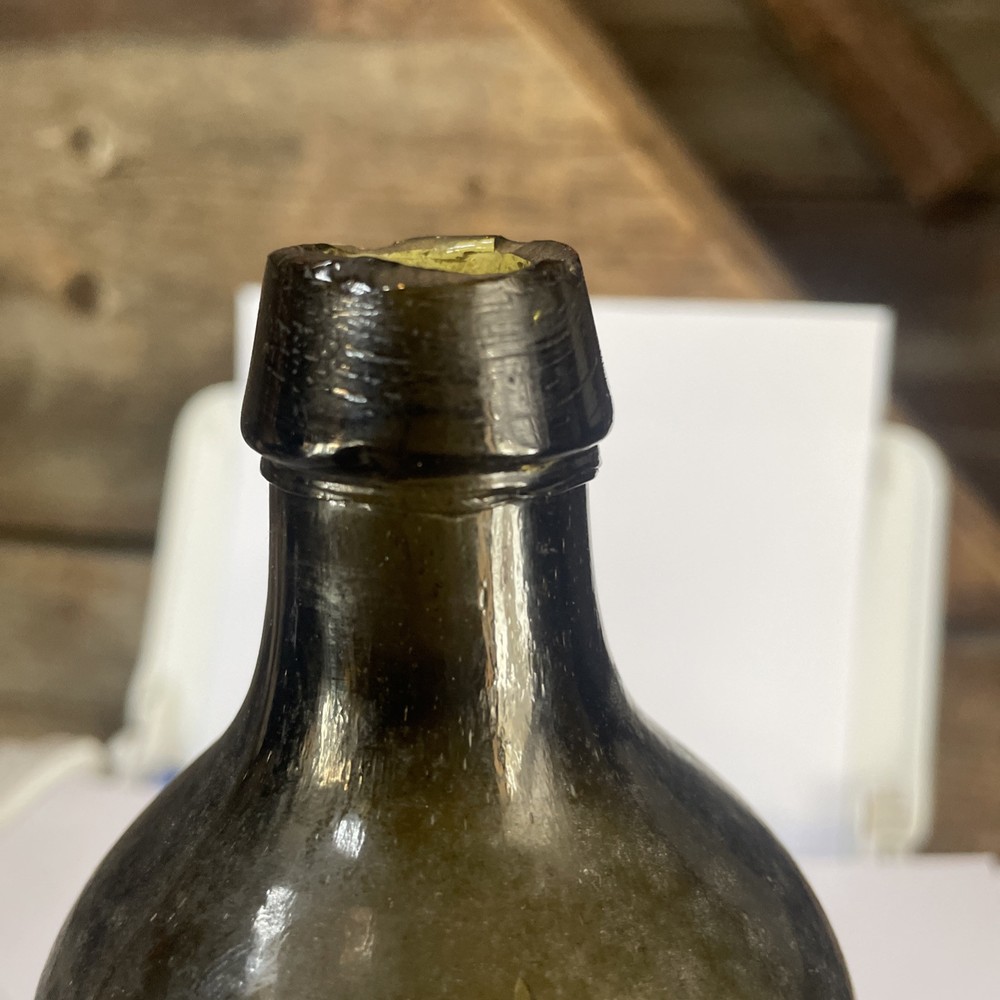 ANTIQUE Crude UTILITY BOTTLE Bubbles Throughout Bottle