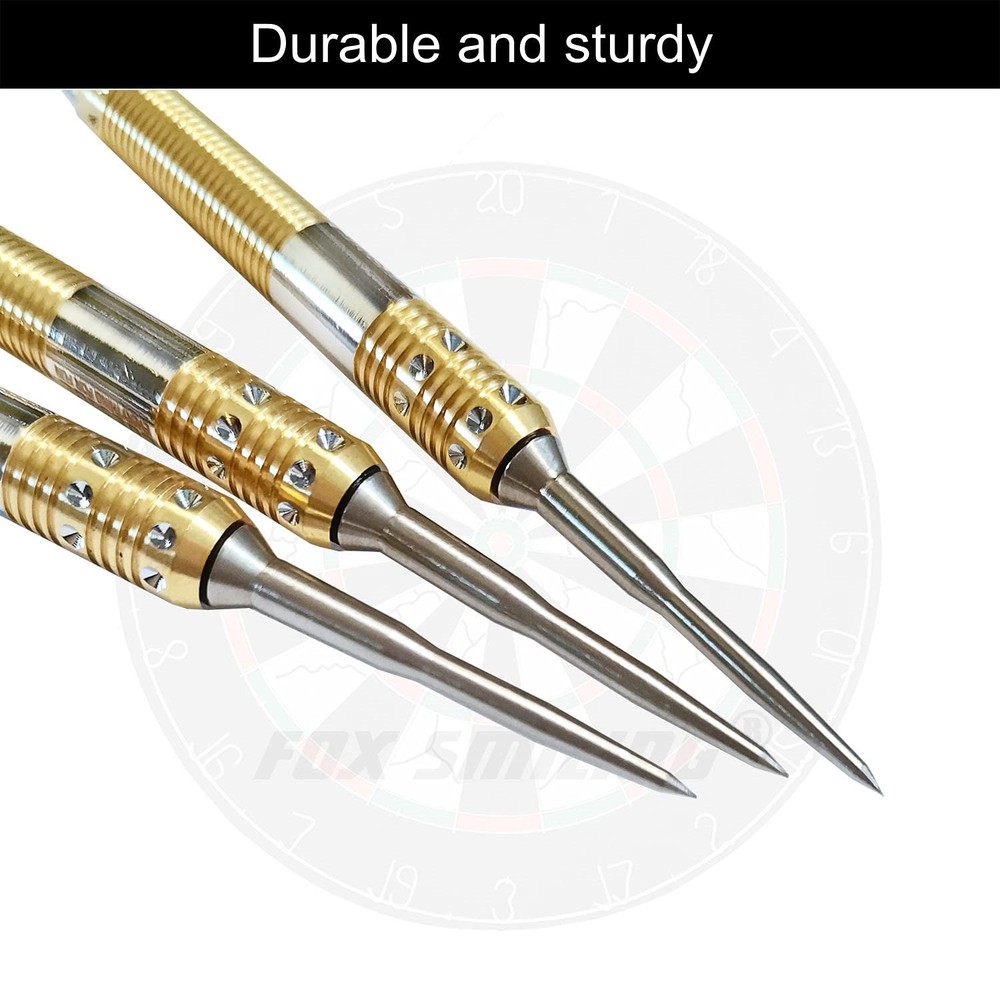 FOX SMILING Dart Steel tip Converter Points 2BA, 6pcs Stainless tips