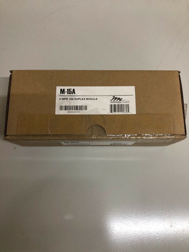 MIDDLE ATLANTIC Products M-15A 4" MPR 15A Duplex Module