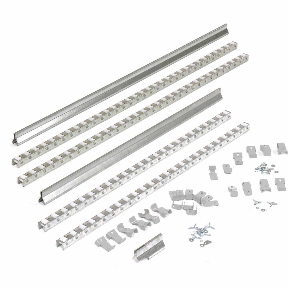 Gravity Carton Flow Roller Track Kit Double Depth 72"