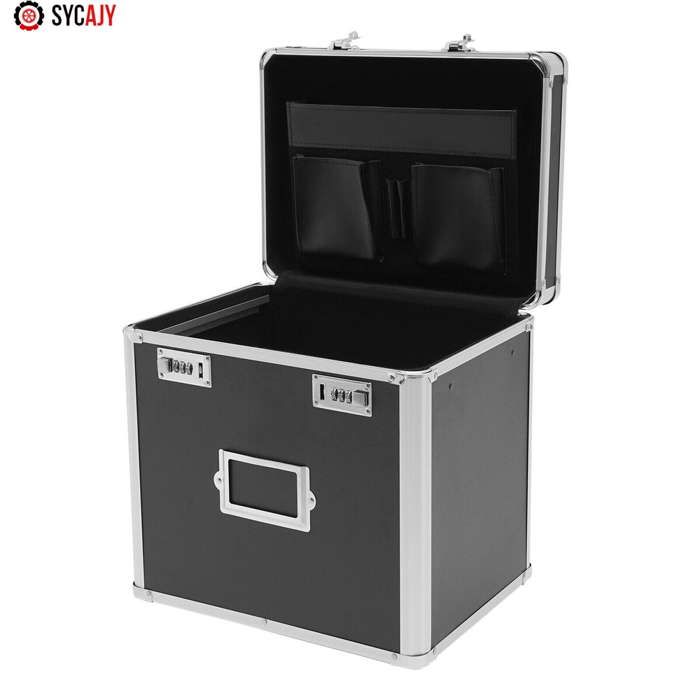 Fireproof Document File Organizer Box Storage Filing Cabinet Safe Portable Box