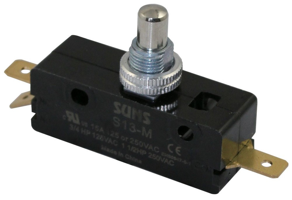 SUNS S-13M Panel Plunger Snap Action 15A Micro Switch ASKHC2J04AC