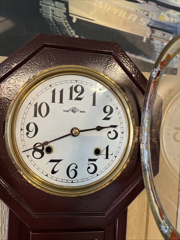 ANTIQUE TRADE MARK PENDULUM REGULATOR WALL CLOCK