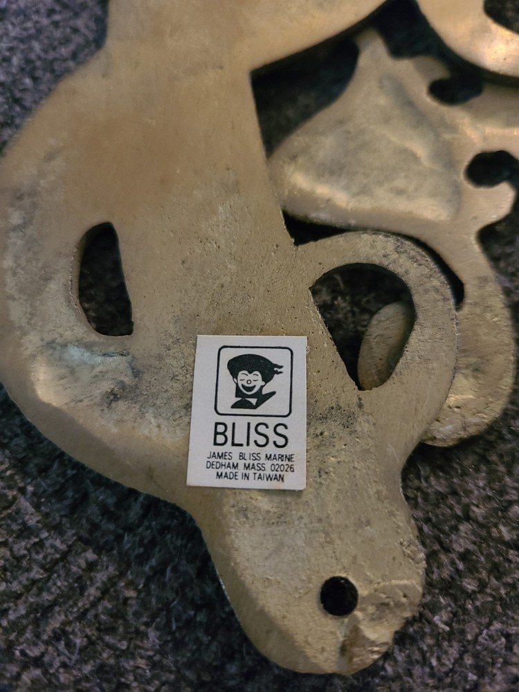 Bliss Maine Solid Brass Ship Pendulum Inclinometer Instrument Nautical Decor. E4