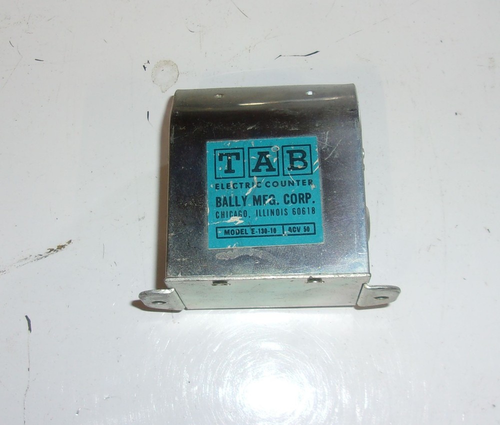 Bally EM TAB Counter Part # E-130-10  USED Tested Working