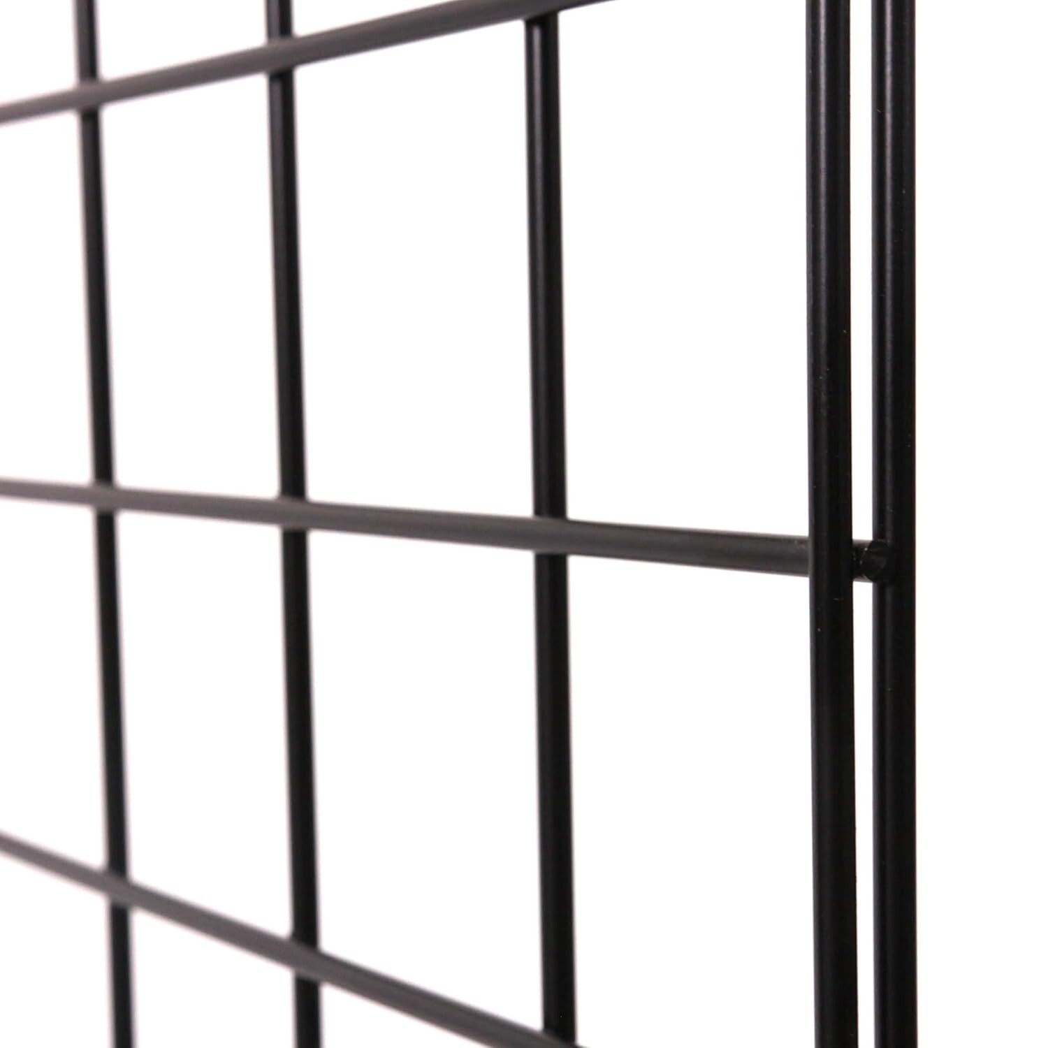 Wire Grid Panel 2' x 4' Black Display Craft Wire Grid Storage Retail