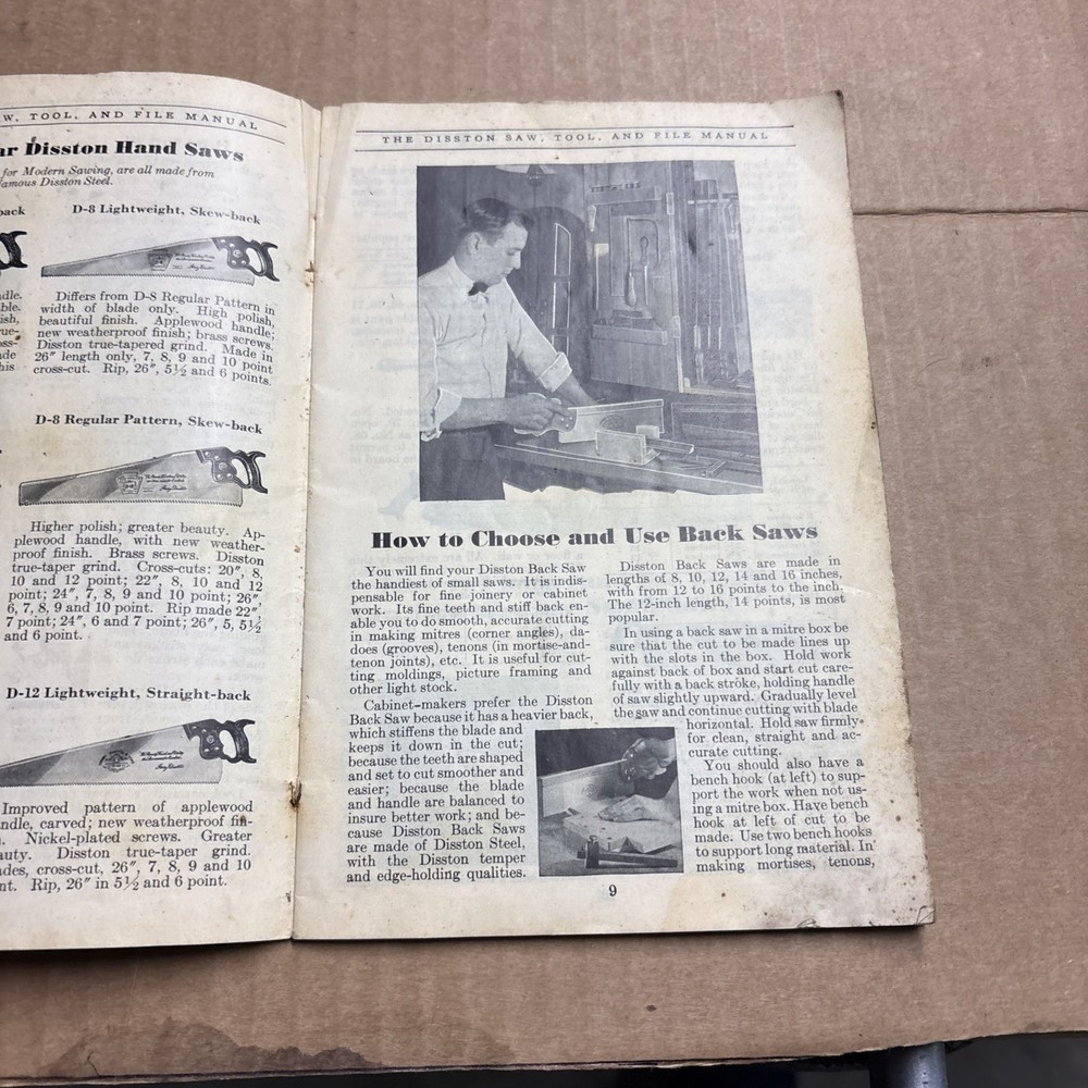 Disston Saws, Tools, And File Manual