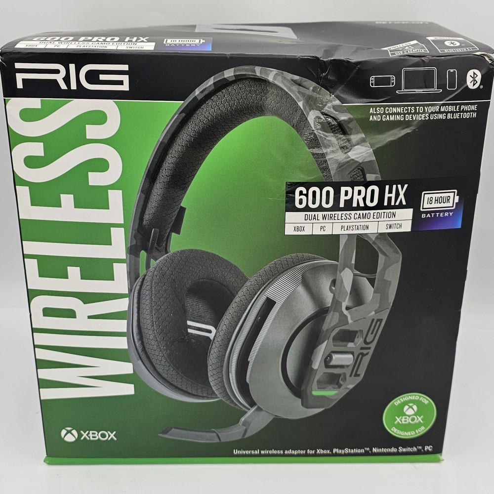 RIG 600 Pro HX Wireless Gaming Headset Xbox PC PS5 Switch Open Box