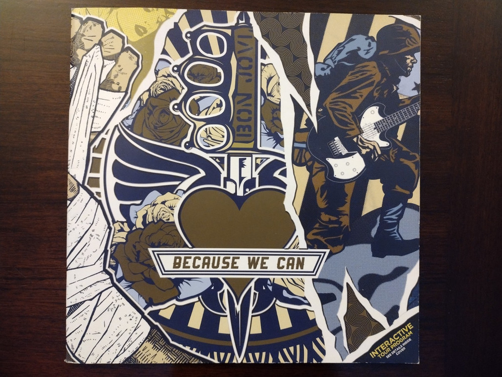 BON JOVI 2013 Because We Can Tour Interactive Program Book