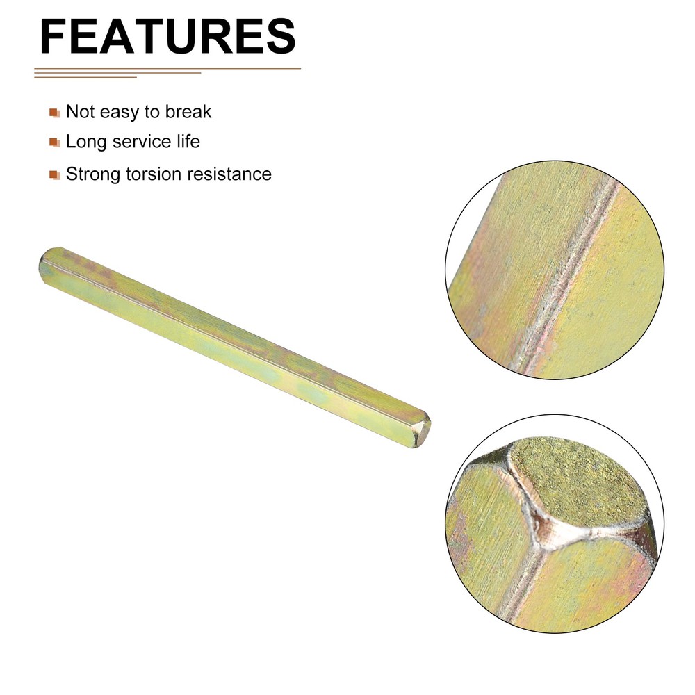 2Pack 110mmx8mm Door Knob Spindle for Most Mortise Type Door Knobs