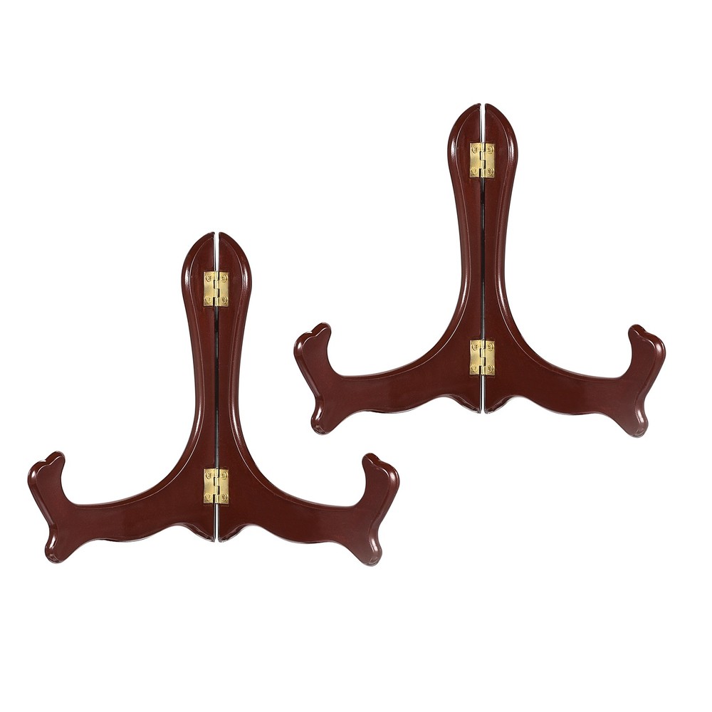 2Pcs 6.3" Easel Plate Holder DECOR Plastic Folding Display Stand
