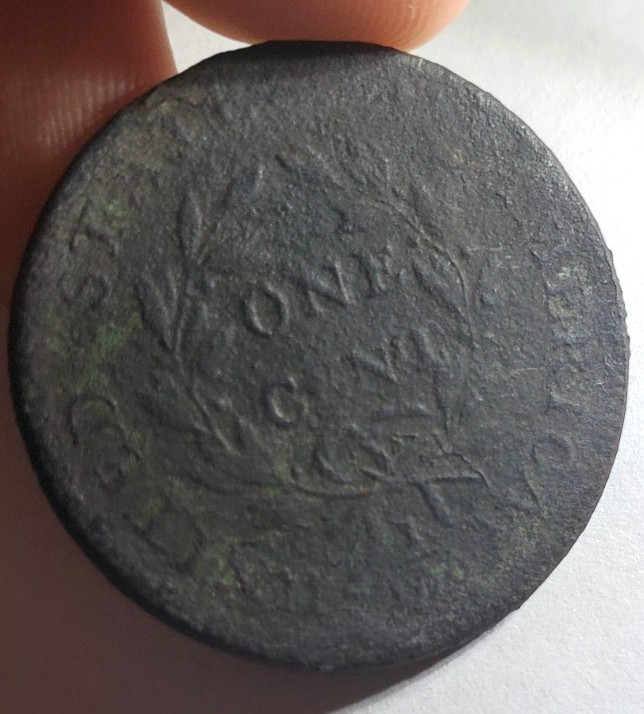 1799 Draped Bust Large Cent Key Date Env Damage