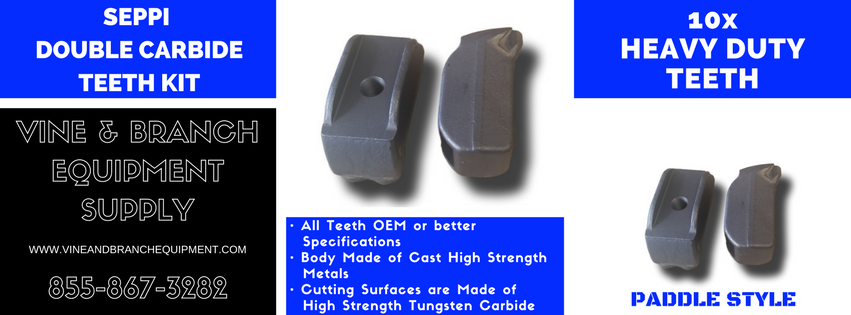 SEPPI DOUBLE CARBIDE TEETH KIT (10 TOOLS)