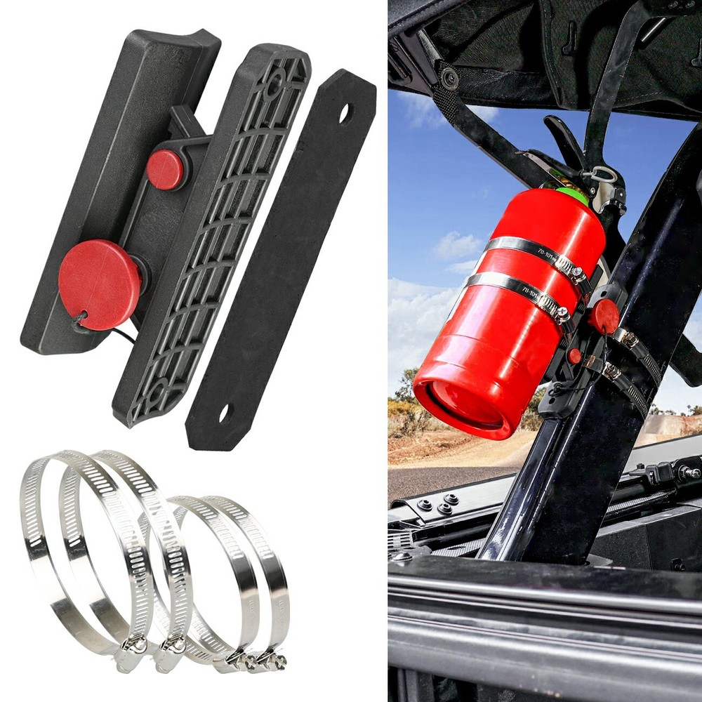 UTV Car Fire Extinguisher Holder Mount Bracket Adjustable Compatible with FOR JK