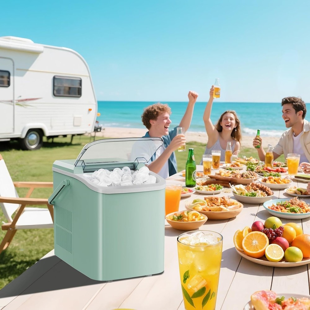 Portable Ice Maker Machine - Efficient 1.5L Capacity, Quiet Operation Below 40dB