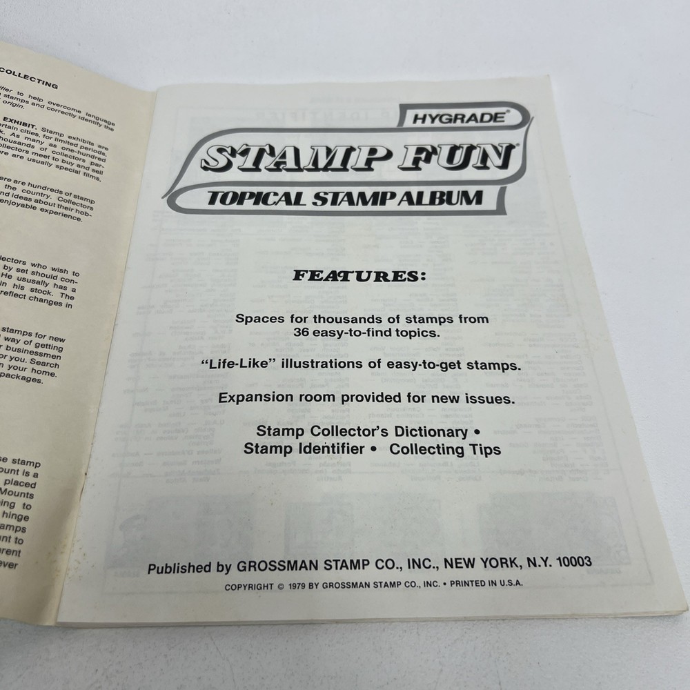 VintageRARE 1979 Topical Postage Stamp Album &1953 American History Stamps Books