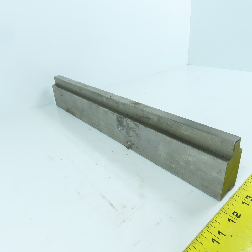 14-1/4" Press Brake Forming 90° V Angle Die Block 1-1/8" Thick 1-3/4"H 1/2" Tan