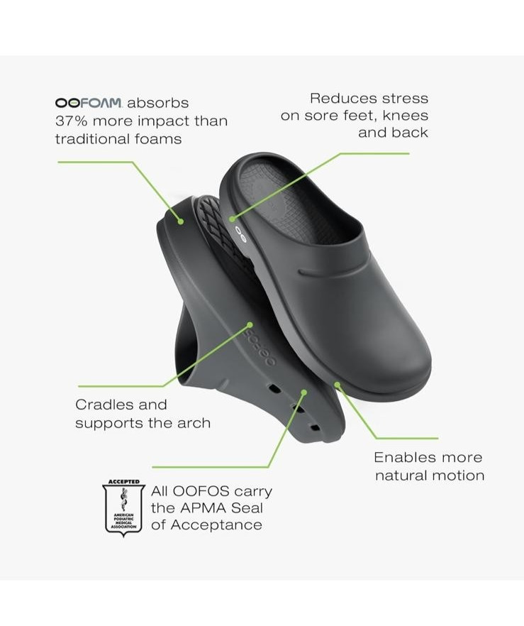 OOFOS OOcloog Recovery Clog – Unisex (W9 & M7) NEW