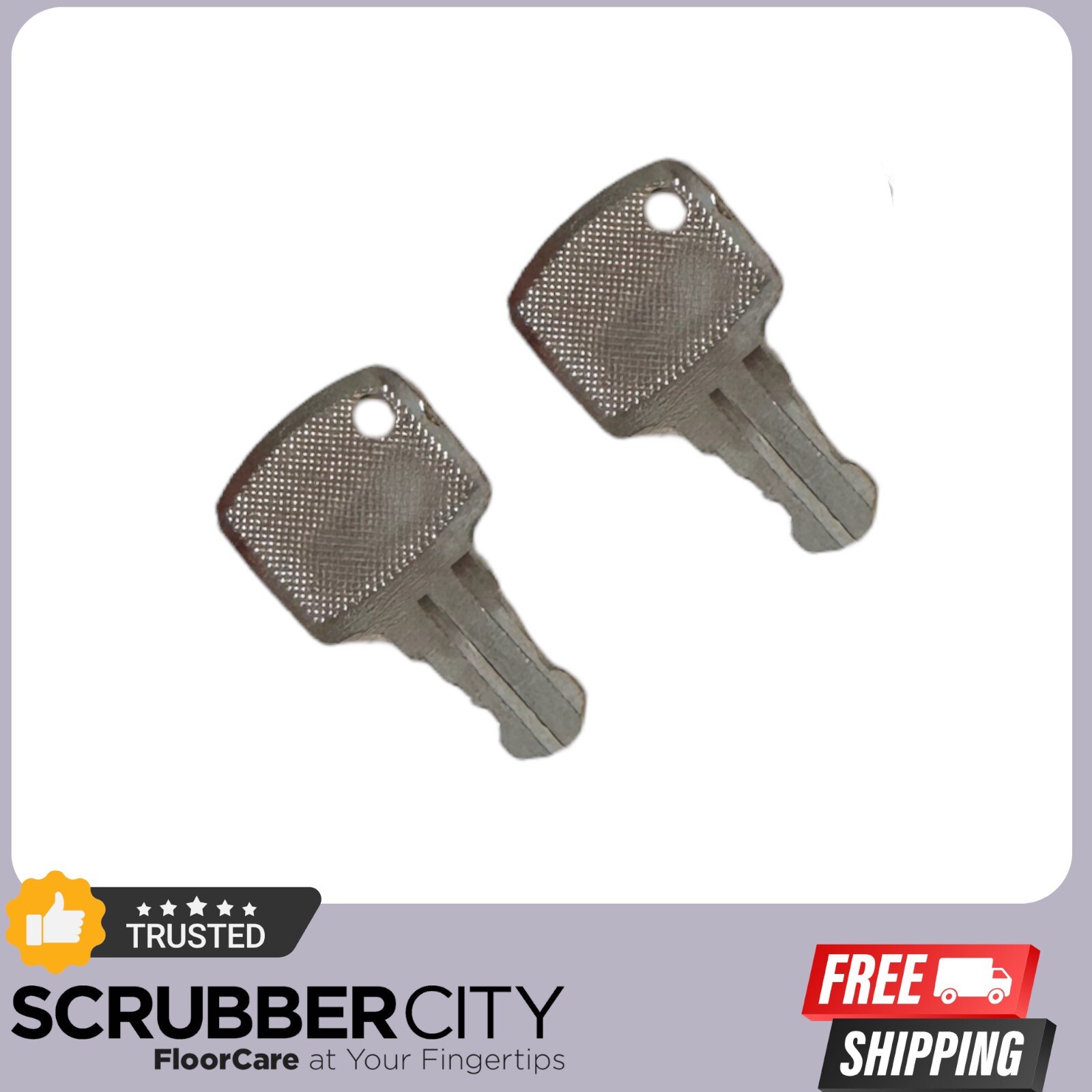 8.600-486.0 (2) Keys Fits Windsor Karcher Chariot Saber Cutter Saber Glide