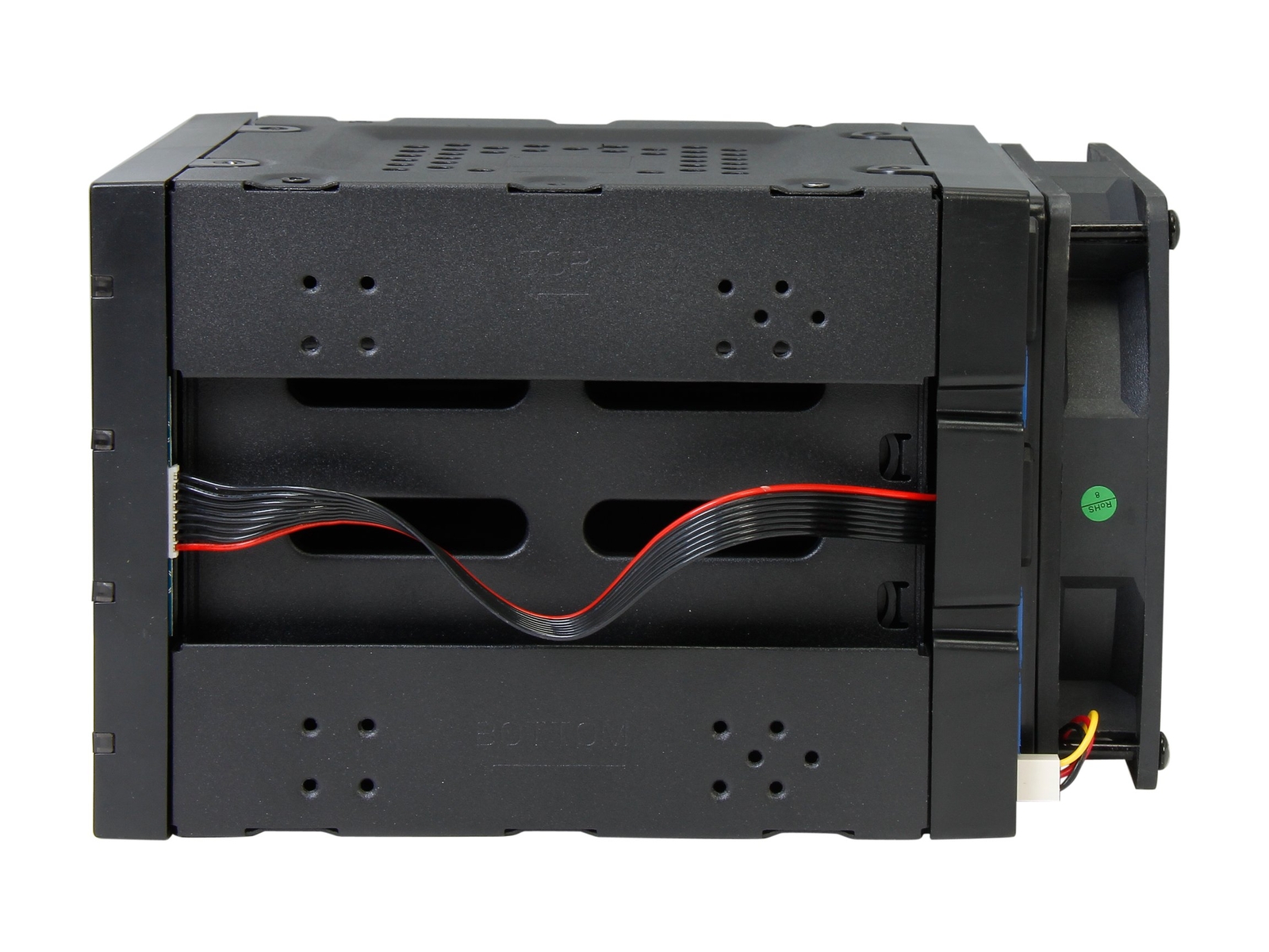 Rosewill 3 x 5.25-Inch to 4 x 3.5-Inch Hot-swap SATAIII/SAS Hard Disk Cage-Black