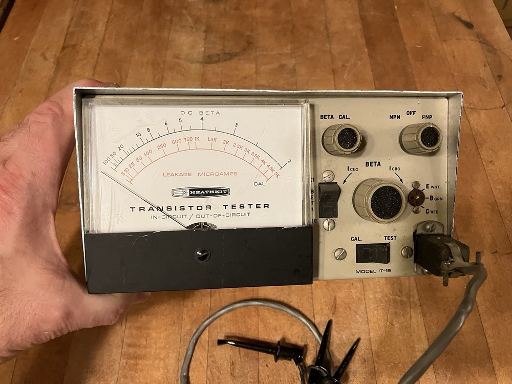Heathkit Transistor Checker Kit Model IT-18 Tester Vintage Untested IT18