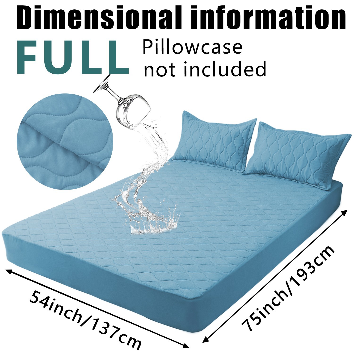 Super soft waterproof mattress cover, layered design, comfortable and durable