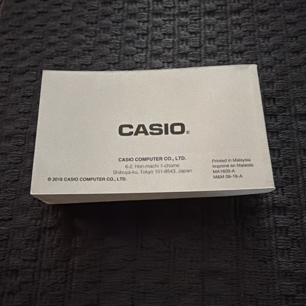 Casio Watch Manual Users Guide Module 5522
