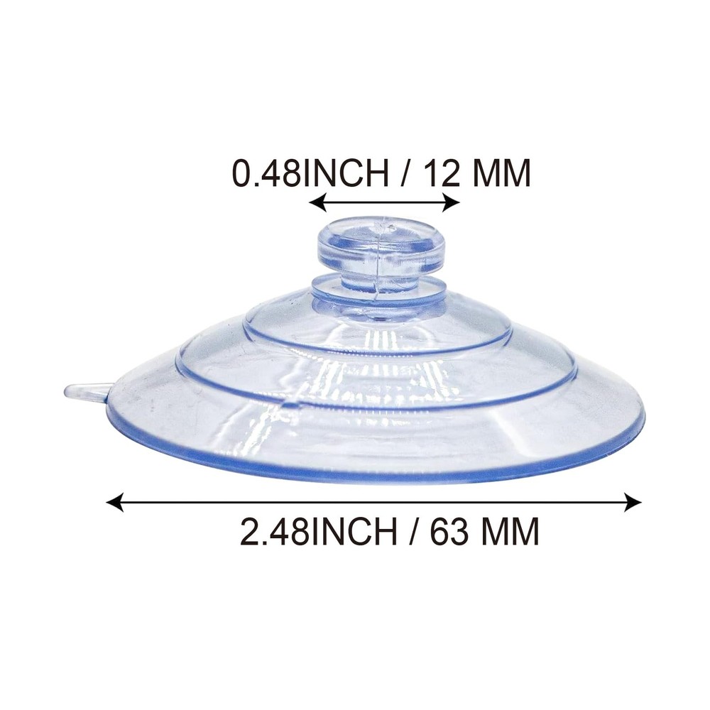 Clear Plastic Window Bird Feeder Suction Cups, 5-Pack, Replacement
